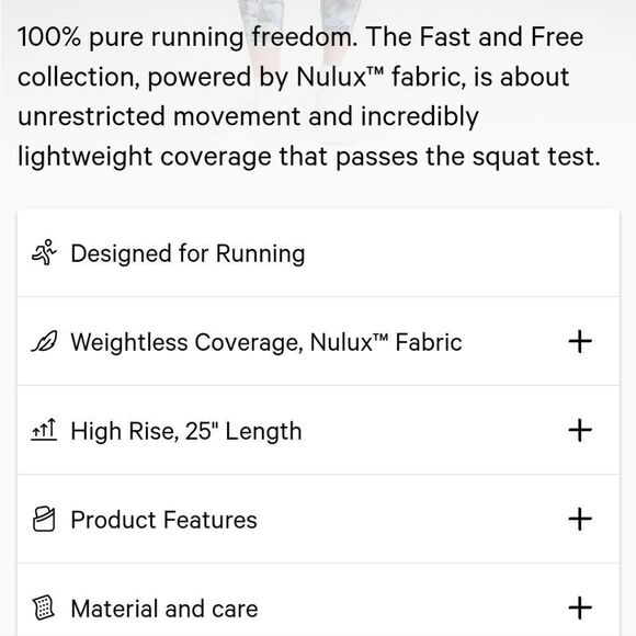 NWT Lululemon Fast and Frer HR Tight 25" Luminescent Floral Multi - Picture 6 of 9